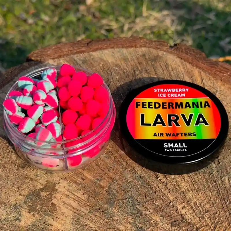 FEEDERMANIA LARVA AIR WAFTERS TWO TONE S STRAWBERRY ICE CREAM Alleen Vandaag