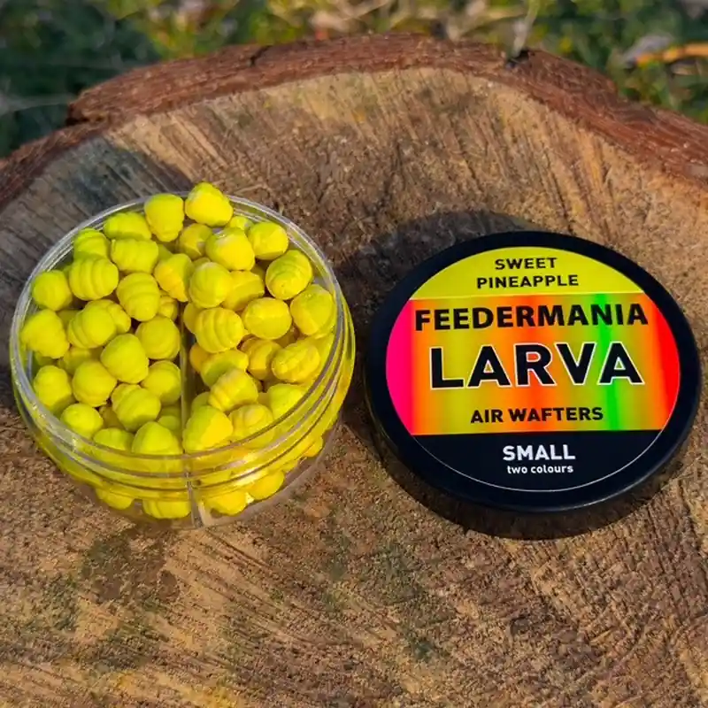 FEEDERMANIA LARVA AIR WAFTERS TWO TONE S SWEET PINEAPPLE Op = Op