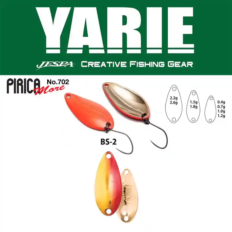 Meest Verkocht YARIE 702 PIRICA MORE 2.2gr BS-2 RED/GOLD
