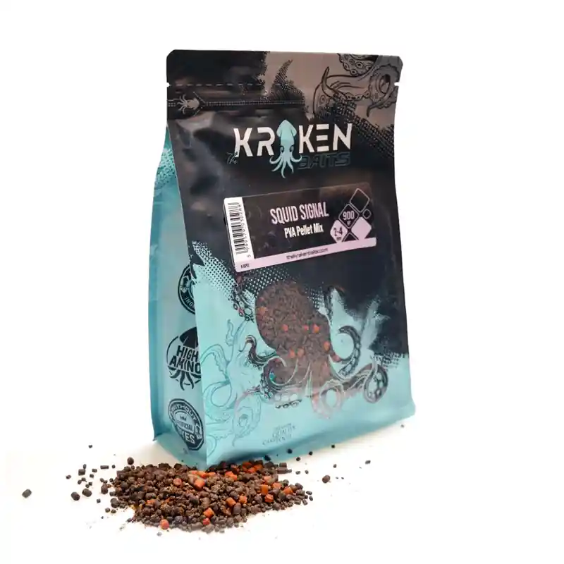 KRAKEN SQUID SIGNAL PELLETS 2-4MM 900GR Hoge Kwaliteit
