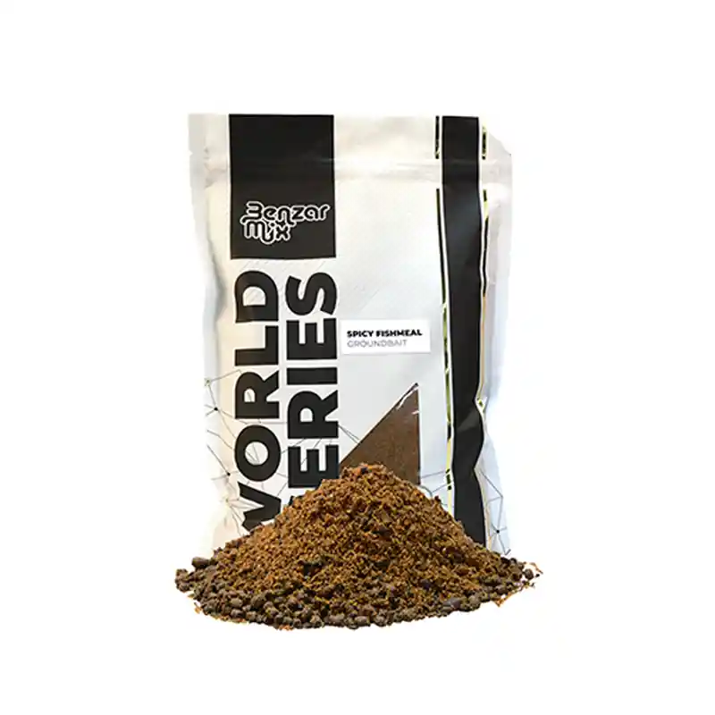 BENZAR MIX WORLD SERIES ETETŐANYAG 800G SPICY FISHMEAL Laatste Kans