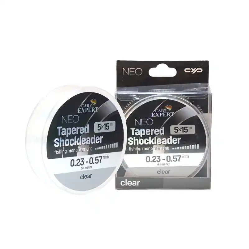 CARP EXPERT NEO TAPERED SHOCK LEADER CLEAR 0,33MM-0,57MM 5X15M Bestseller