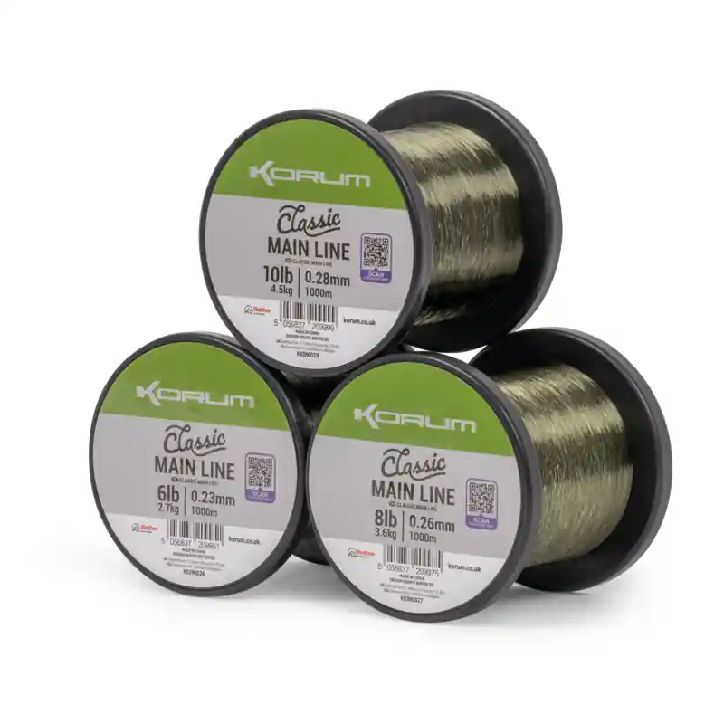 Exclusieve Aanbieding KORUM CLASSIC MAIN LINE 1000M 0,23MM