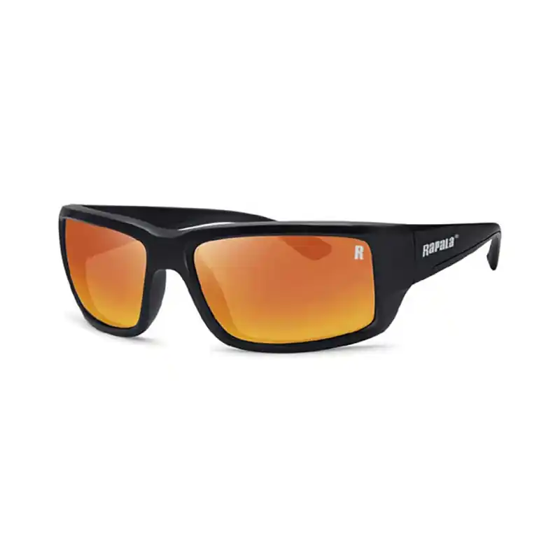 RAPALA AMBERJACK MATTE BLACK RED MIRROR SUNGLASSES RA4521 Finale Uitverkoop