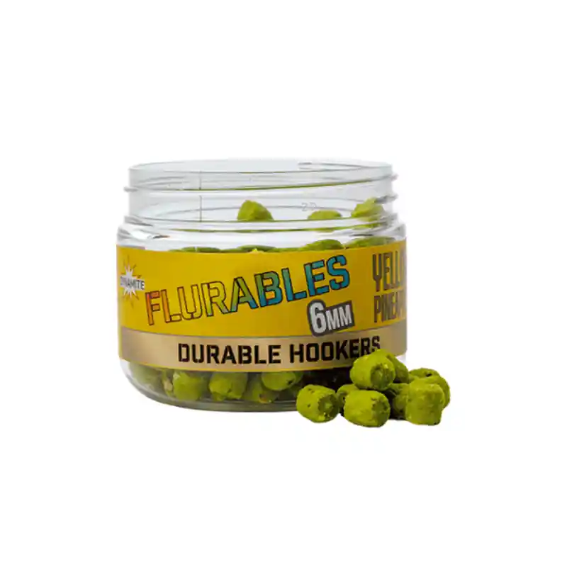Korting DYNAMITE BAITS FLURABLES YELLOW PINEAPPLE 6MM