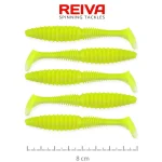 REIVA Zander Power Shad 8cm 5db/cs (Flash Lemonade) - Fishin Nieuw