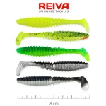 REIVA Zander Power Shad 8cm 5db/cs (5szín) Direct Beschikbaar