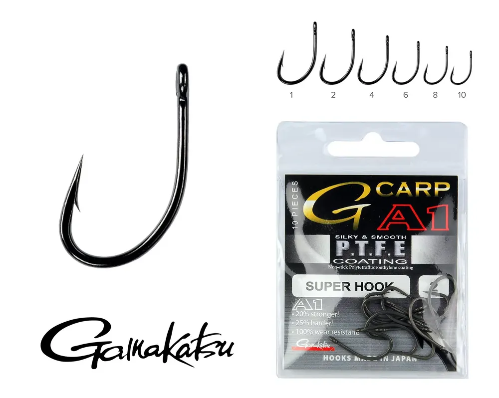GAMAKATSU A1 Teflon Super Hook 10/ cs.8 Op = Op