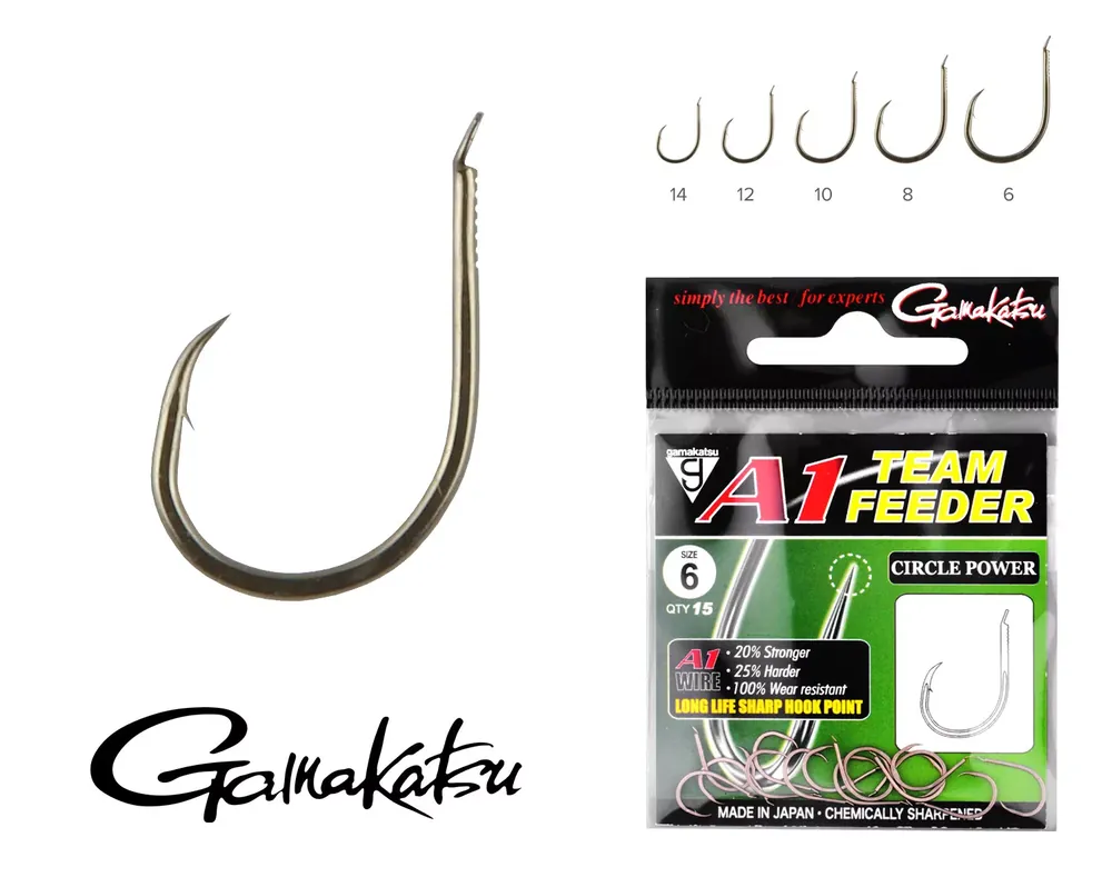 GAMAKATSU A1 Team Feeder Circle Power 8-as 15db/cs - Fishing Op = Op