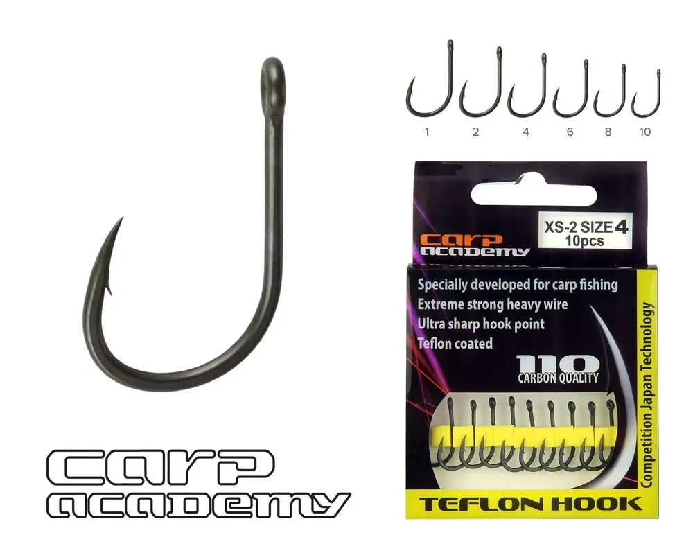 CARP ACADEMY Teflon Hook XS-2 1-es Uitverkoop