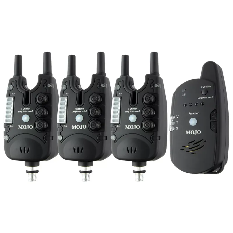 CARP ACADEMY Mojo XTI elektromos kapásjelző 3+1 szett - Fish Betrouwbaar
