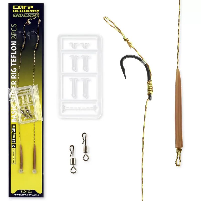 Seizoensaanbieding CARP ACADEMY Basic Super Rig Teflon 2-es méret 2db/cs - Fish