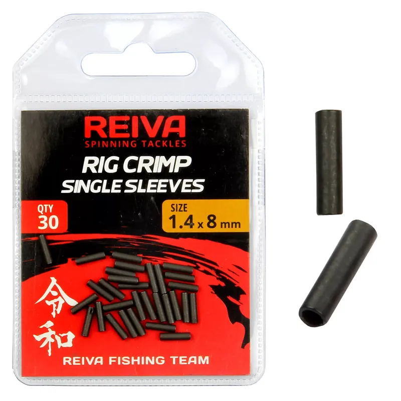 REIVA Krimpelő hüvely - szimpla 30/cs 0.8 x 8 mm - Fishingla Finale Uitverkoop