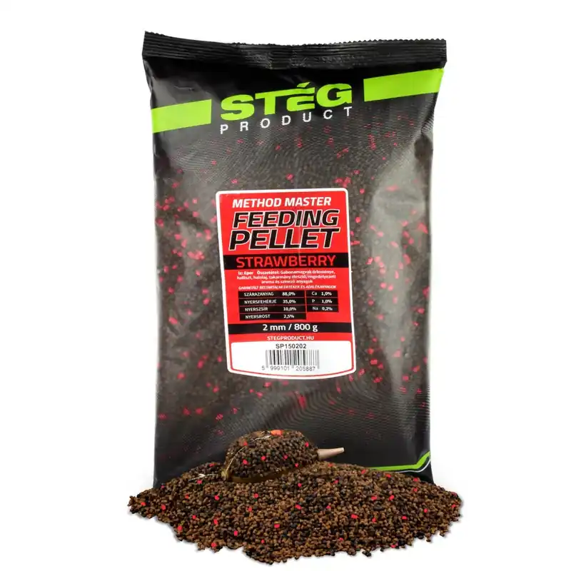 Stég Feeding Pellet 2mm 800g Strawberry Exclusieve Aanbieding