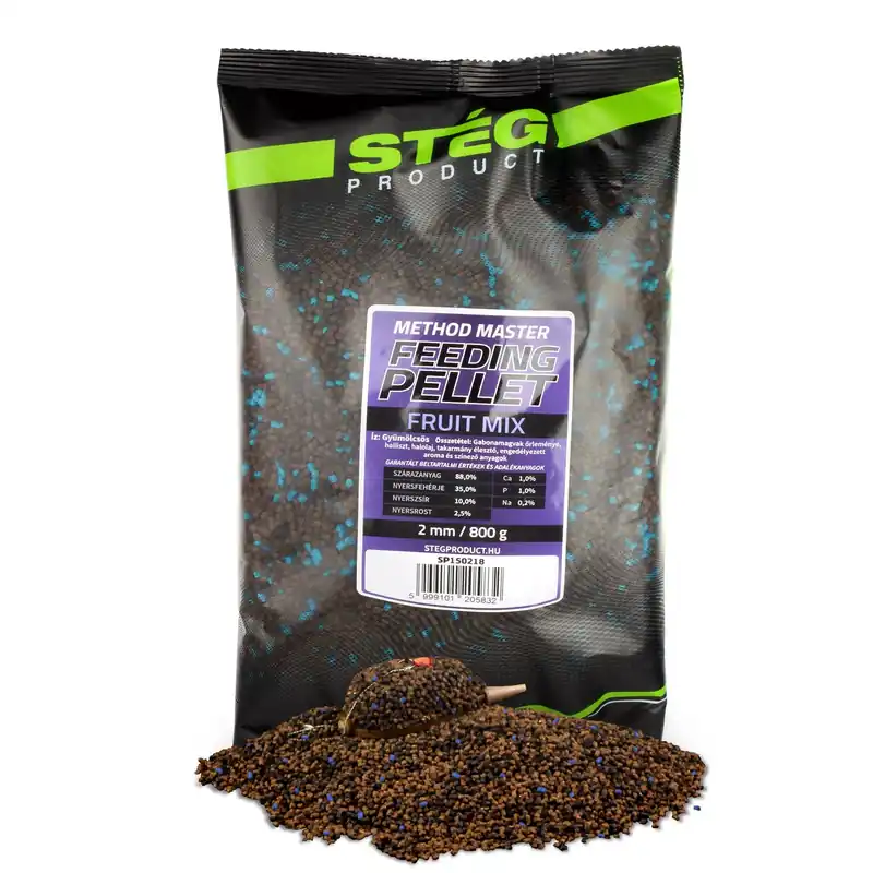 Stég Feeding Pellet 2mm 800g Fruit Mix Superprijs