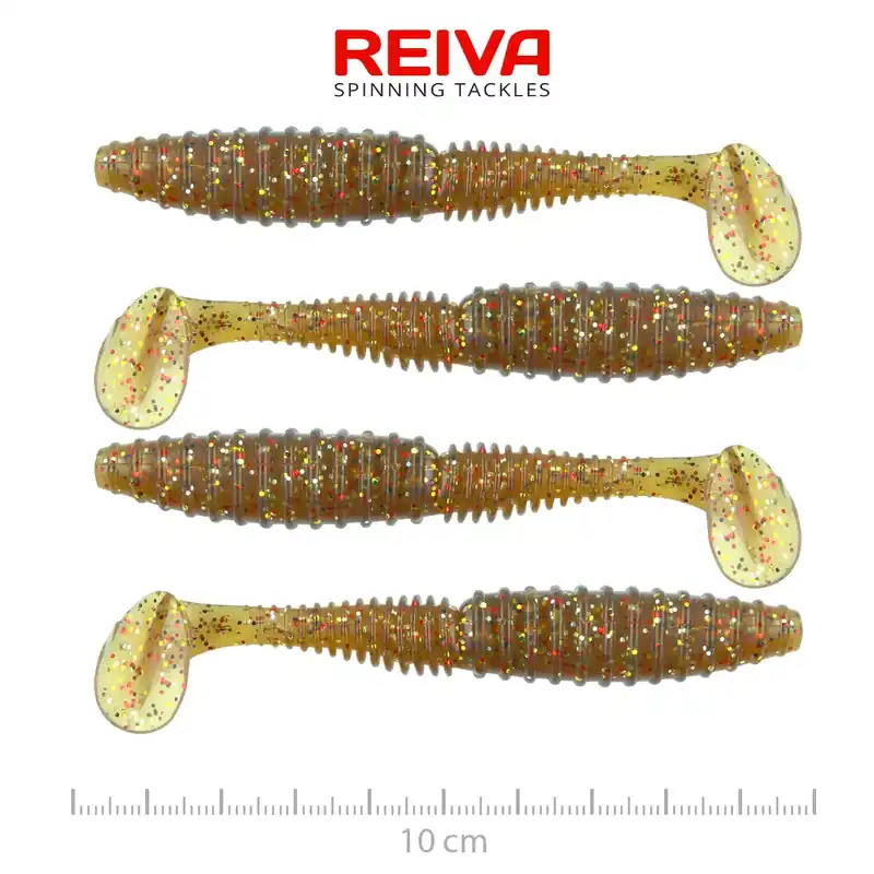 REIVA Zander Power Shad 10cm 4db/cs (Crayfish) - Fishingland Flitsaanbieding