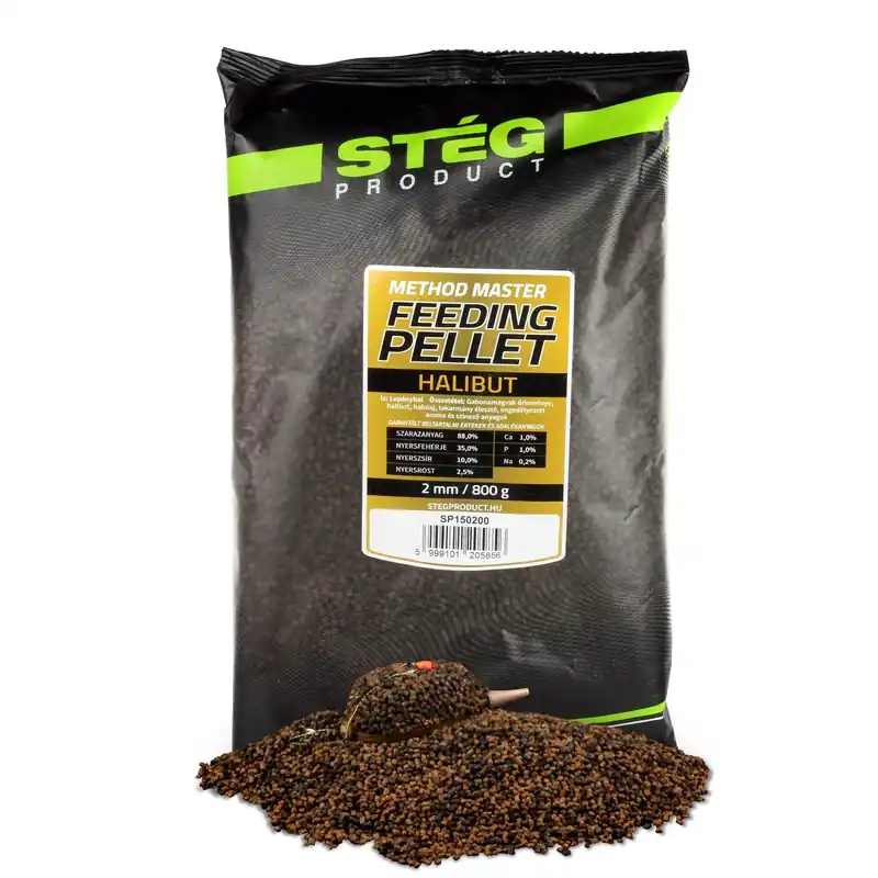 Stég Feeding Pellet 2mm 800g Halibut Shop Nu