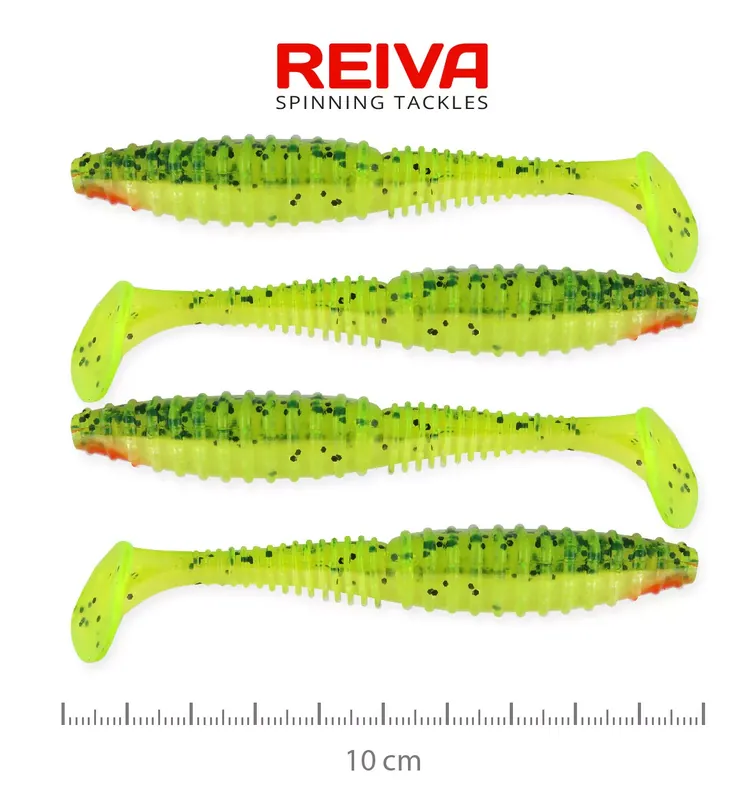 Op = Op REIVA Zander Power Shad 10cm 4db/cs (Watermelon) - Fishingla