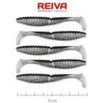 REIVA Zander Power Shad 8cm 5db/cs (Flash Bleak) - Fishingla Shop Nu
