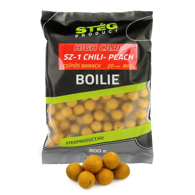 Premium Stég High Carb Boilie 20mm 800g SZ-1 Chili-Peach - Fishingla