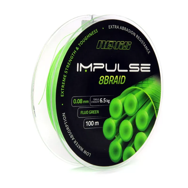 Uitverkoop NEVIS Impulse 8Braid 100m/0.08mm