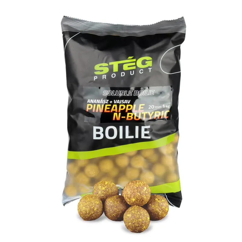 Stég Soluble Boilie 24mm 1kg Pineapple-N-Butyric - Fishingla Hoge Kwaliteit