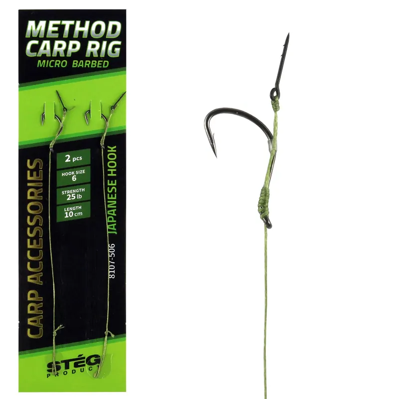 STÉG Method Carp előke tüskével 10cm 8-as 2db/cs - Fishingla Koop Online