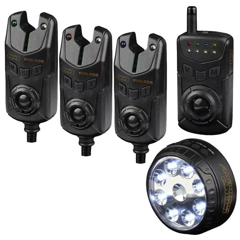 Merkproduct CARP ACADEMY Endless elektromos kapásjelző 3+1 +sátorlámpa -