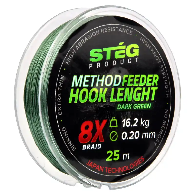 STÉG Stég Method Feeder előkezsinór 0.12mm 25m - Fishingland Populair