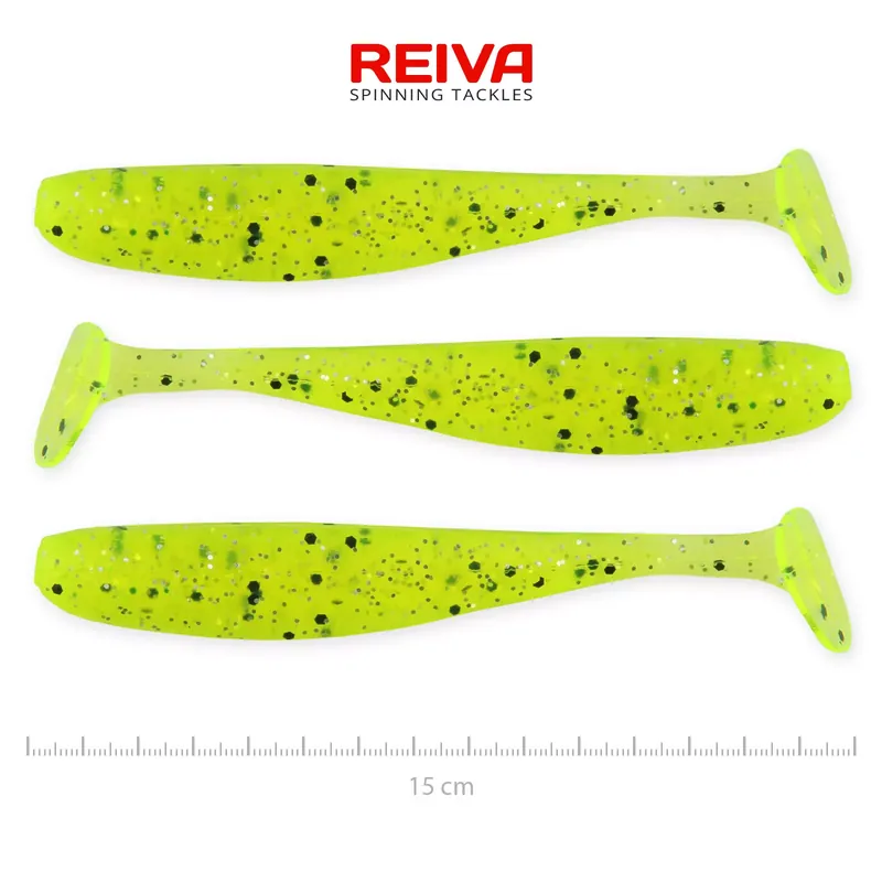Actieprijs REIVA Flash Shad 15cm 3db/cs (Poppy green)