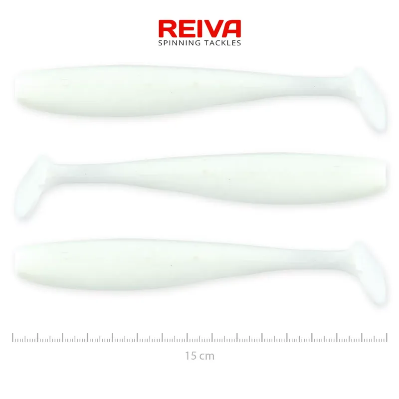 Alleen Vandaag REIVA Flash Shad 15cm 3db/cs (Classic White) - Fishingland.h
