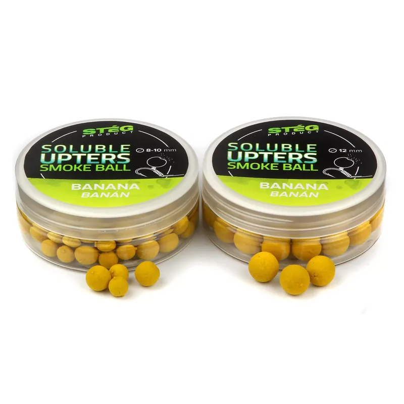 Beste Prijs Stég Soluble Upters Smoke Ball 12mm 30g Banana - Fishingland