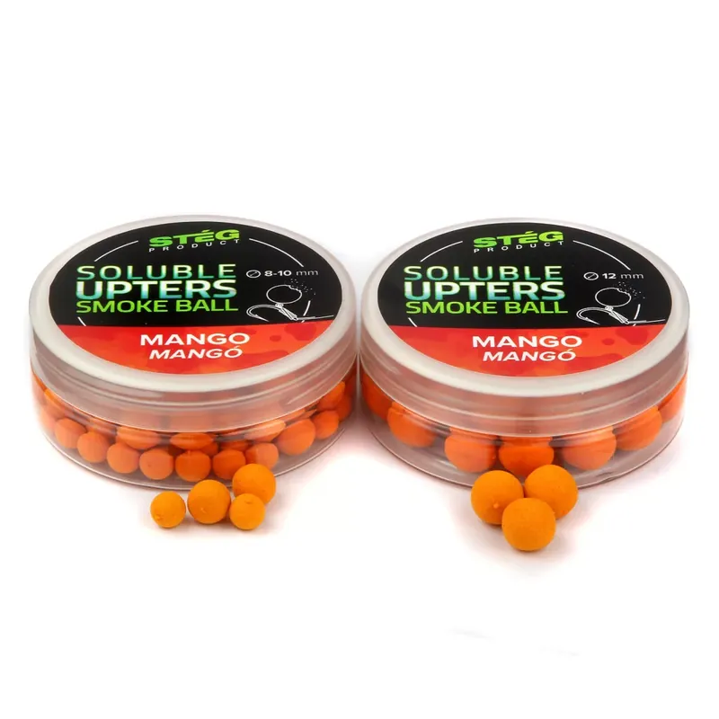 Stég Soluble Upters Smoke Ball 12mm 30g Mango - Fishingland. Korting