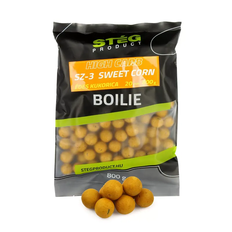 Stég High Carb Boilie 20mm 800g SZ-3 Sweet Corn - Fishinglan Superprijs