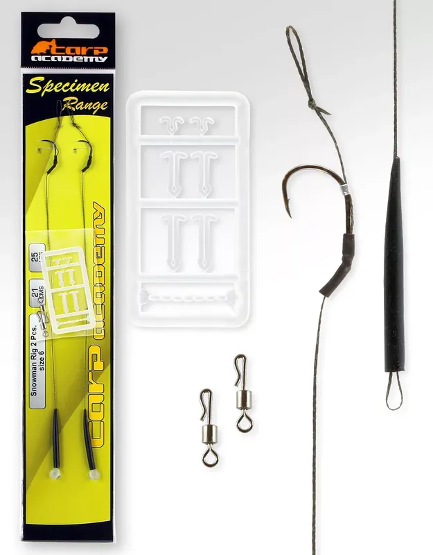 Beperkte Voorraad CARP ACADEMY Snowmen Rig 4-es méret 2db/cs