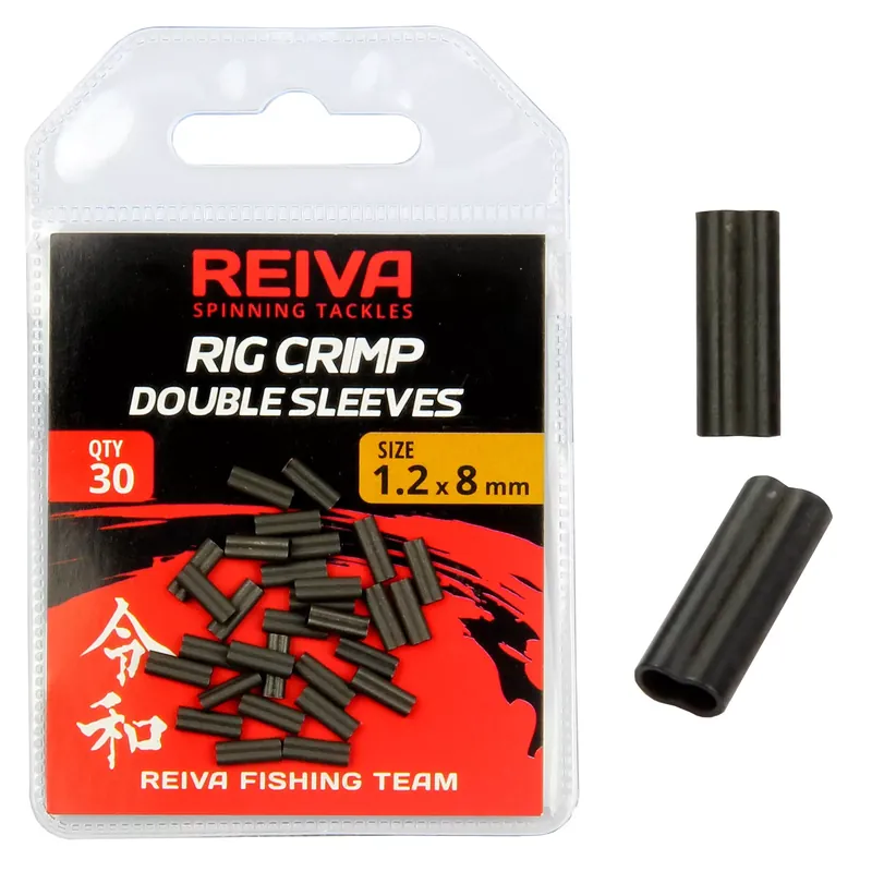 REIVA Krimpelő hüvely - dupla 30/cs 0.8 x 8 mm - Fishingland Merkproduct