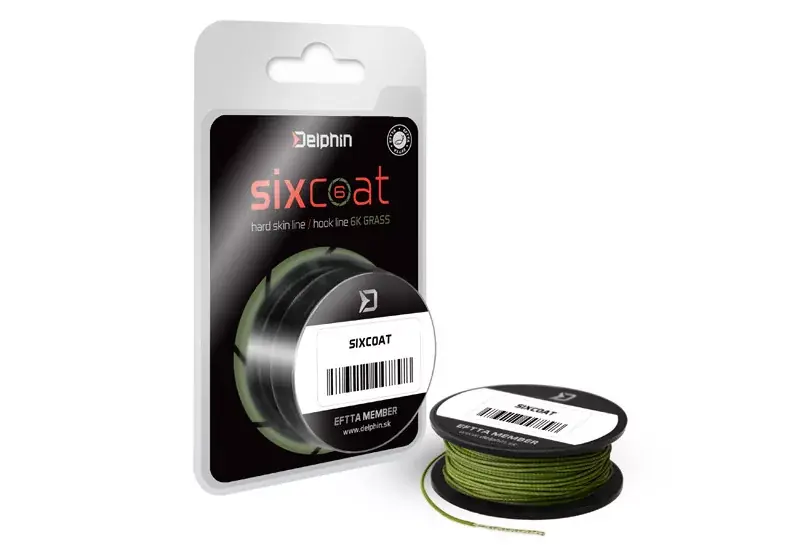 Beperkt Aanbod Delphin SIXCOAT Skin Line grass 25lbs 5m