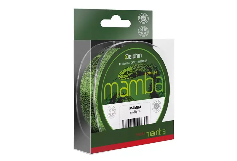 Delphin MAMBA Feeder / camou 0,23mm 4,3kg 200m - Fishingland Snelle Levering