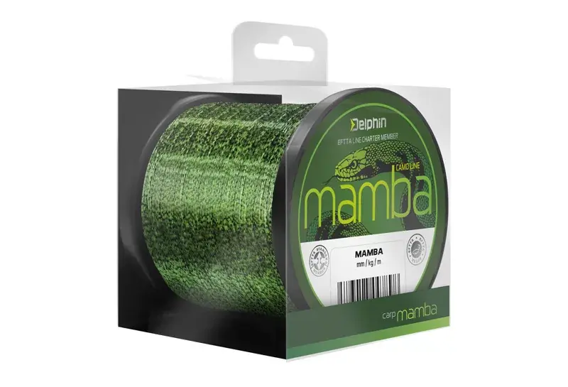 Snelle Levering Delphin MAMBA Carp / camou 0,28mm 6,1kg 600m - Fishingland.h