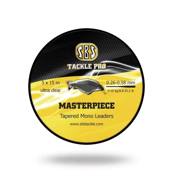 SBS Masterpiece Tapered Mono Leaders 0.26-0.58 mm 5x15m vízt Beperkte Voorraad