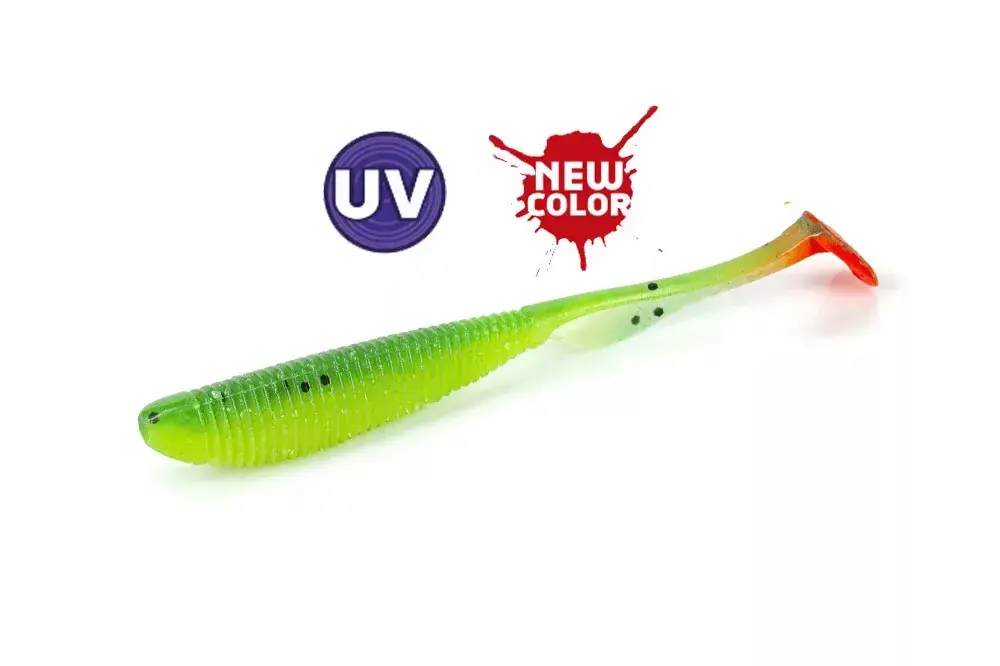 Laatste Kans MOLIX RA SHAD 3.0" / 472 - UV ORANGE TAIL GUMIHAL - Fi