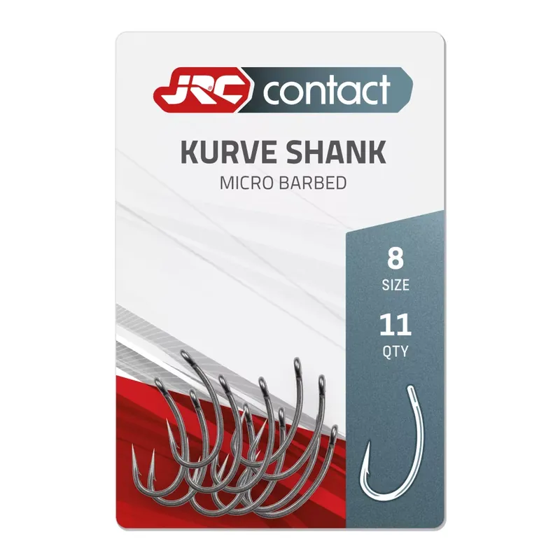 JRC Kurve Shank Carp horog size 8 - 11pcs Rechtstreeks Van De Fabrikant