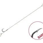 Kötött horog Delphin Proxi Loop / 6db 12cm / 0,10mm / BARB Gereduceerde Prijs