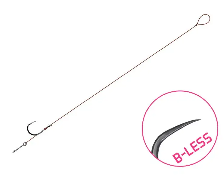 Kötött horog Delphin Proxi Sting / 6db 8cm / 0,10mm / B-LESS Favoriet