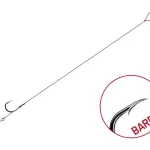 Lage Prijs Kötött horog Delphin Proxi Sting / 6db 8cm / 0,10mm / BARB