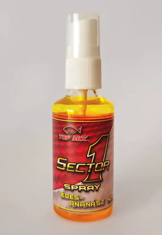 Gratis Retour TOP MIX Sector 1 Method spray - Édes Ananász 50ml - Fishingl