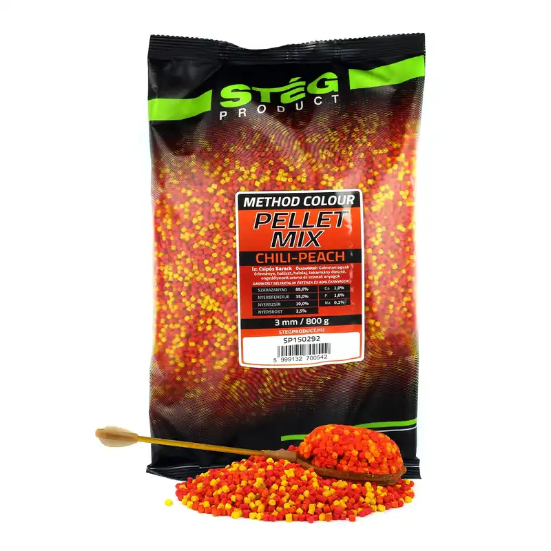 Tijdelijk Beschikbaar Stég Pellet Mix 3mm 800g Chili-Peach
