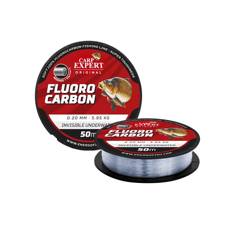CARP EXPERT FLUOROCARBON 0,2 50M 5,95 TRANSZPARENS - Fishing Weekendaanbieding