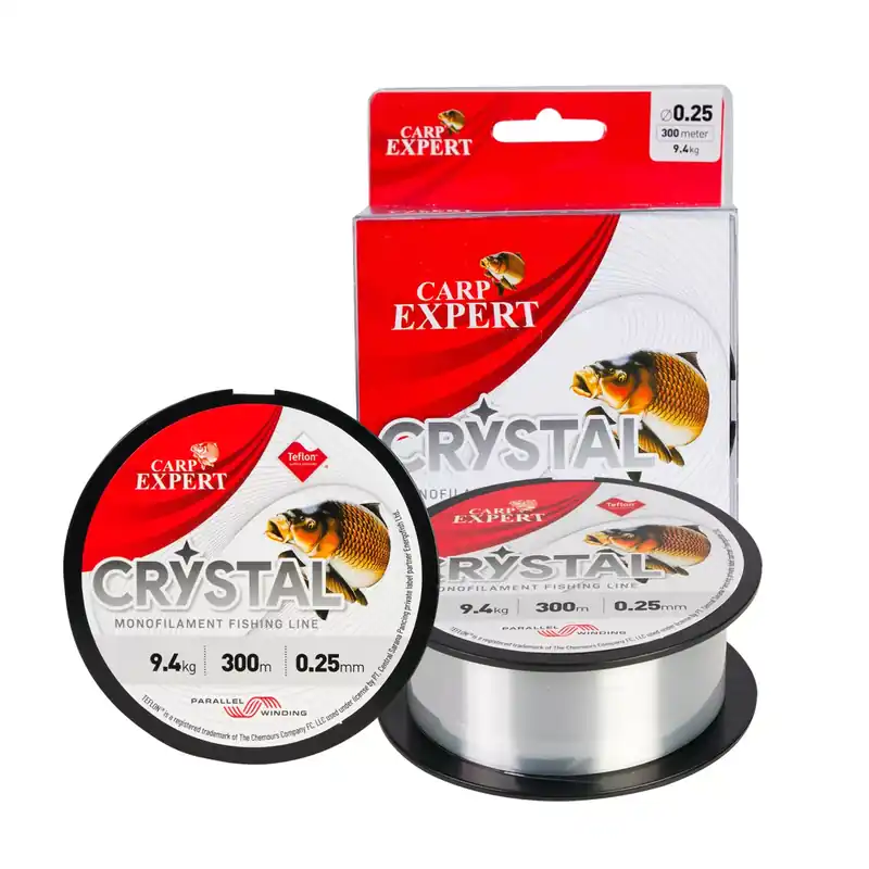 Gratis Retour CARP EXPERT CRYSTAL 0,25MM 300M 9,4KG