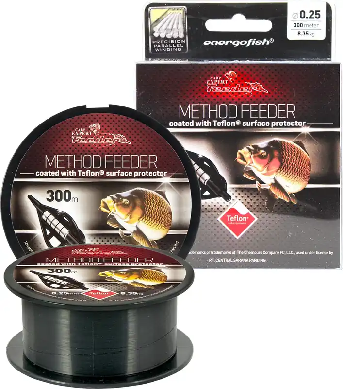 ZSINÓR CARP EXPERT METHOD FEEDER TEFLON 300m 0.22mm - Fishin Koopje